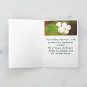 秋のワイルドベリークリスマスカード シーズンカード (内部)