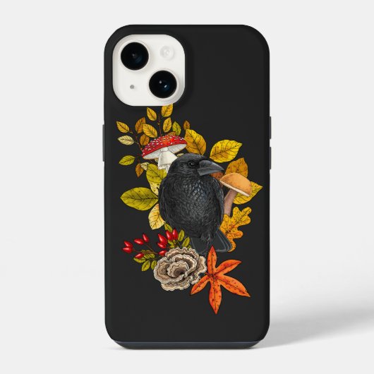 秋のワタリガラス iPhoneケース (裏面)