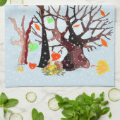 秋のワンダーランド – キッチンタオル (折り畳み)