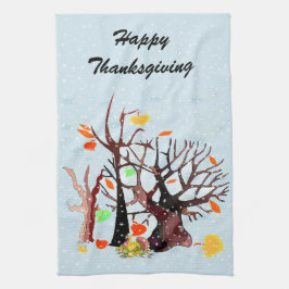 秋のワンダーランド –  キッチンタオル