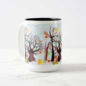 秋のワンダーランド –  ツートーンマグカップ (正面左)