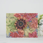 秋のヴィンテージひまわり素朴茶もみじ葉の (スタンド正面)