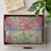 秋のヴィンテージひまわり素朴茶もみじ葉の 薄葉紙 (ギフト)