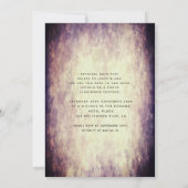 秋のヴィンテージエレガントフローラティアラキンセアニラ 招待状 (裏面)