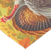 秋の七面鳥カボチャ感謝祭テーブルランナー ミディアムテーブルランナー (コーナー)