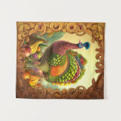 秋の七面鳥 タペストリー (正面(横))