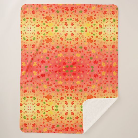 秋の万華鏡のように千変万化するパターン シェルパブランケット (正面)