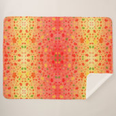 秋の万華鏡のように千変万化するパターン シェルパブランケット (正面(横))