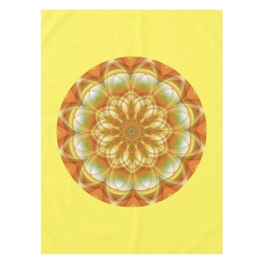 秋の万華鏡のように千変万化するパターン テーブルクロス (正面)