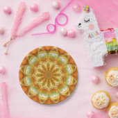 秋の万華鏡のように千変万化するパターン ペーパープレート (パーティー)