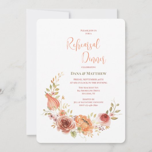 秋の三日月招待 招待状 (正面)