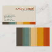 秋の上品は名刺を着色します 名刺 (正面/裏面)