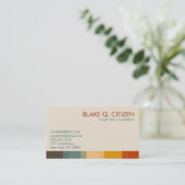 秋の上品は名刺を着色します 名刺 (スタンド正面)