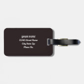 秋の不気味かぼちゃスパイスホラーナイト ラゲッジタグ (裏面横)