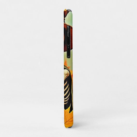 秋の不気味スケルトンのコーヒーブレイクデザイン Case-Mate iPhoneケース (裏面/左)