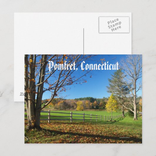 秋の丘 ポストカード (正面/裏面)