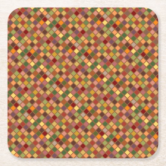 秋の二乗 スクエアペーパーコースター (正面)