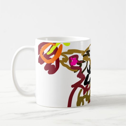 秋の二匹の狼 コーヒーマグカップ (左)