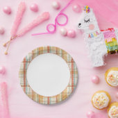 秋の五素朴分五分水彩模様 ペーパープレート (パーティー)