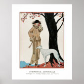 秋の交響曲 – ファッションイラストレーションby G. Barbier ポスター (正面)