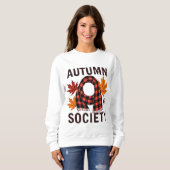 秋の会 – プレッパーソナライズされたドの手紙の記入 スウェットシャツ (正面フル)