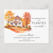 秋の住宅引越し案内 ポストカード (正面)