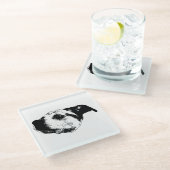 秋の余韻Sip — Terrier ガラスコースター (アングル)