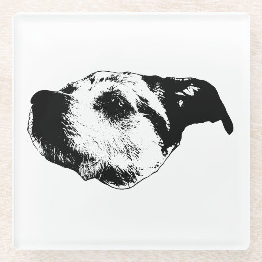 秋の余韻Sip — Terrier ガラスコースター (正面)