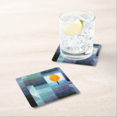 秋の使い手、クレー スクエアペーパーコースター (インサイチュ)