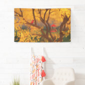 秋の保護者の旗 横断幕 (インサイチュ)