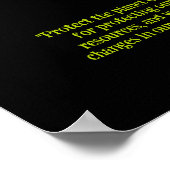 秋の保護色地球救芸術 ポスター (角)