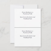 秋の信仰ロードインスピレーションカード セーブザデート (裏面)