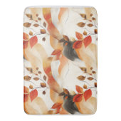 秋の優雅さのシームレスなパターン バスマット (正面縦)