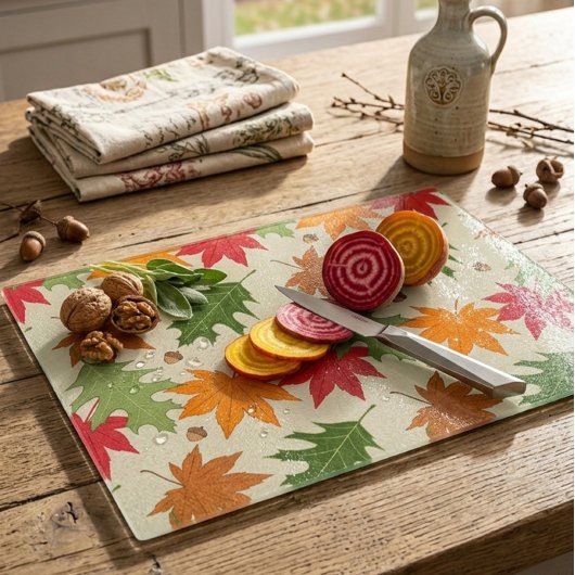 秋の優雅さ カッティングボード