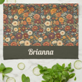 秋の優雅さ キッチンタオル (折り畳み)