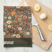 秋の優雅さ キッチンタオル (四つ折り)