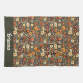 秋の優雅さ キッチンタオル (横)