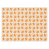 秋の優雅さ:水彩カボチャのテーブルクロス テーブルクロス (正面(横))