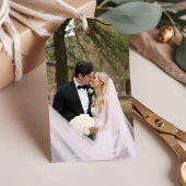 秋の優雅なピンクの色合い  結婚式のお礼 ギフトタグ