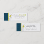 秋の優雅の細い名刺 スキニー名刺 (正面/裏面)