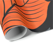 秋の光彩:放射状リーフパターン ラッピングペーパー (ロールコーナー)