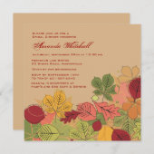 秋の光景の招待状 招待状 (正面/裏面)