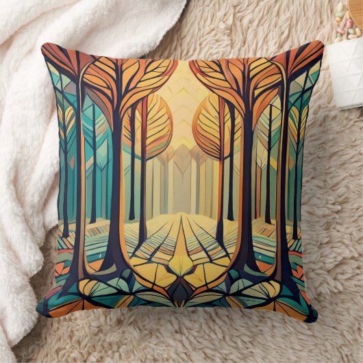 秋の公園 クッション (ブランケット)