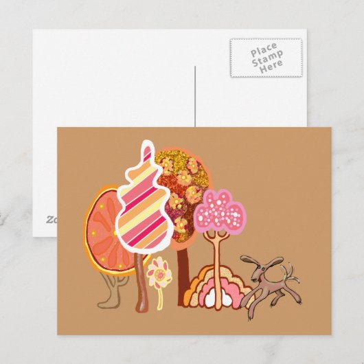 秋の公園 ポストカード (正面/裏面)