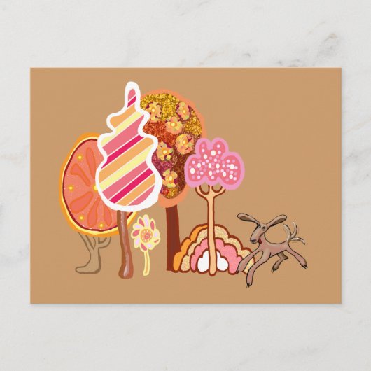 秋の公園 ポストカード (正面)