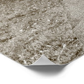 秋の公園 – Sepia Toned BW ポスター (角)