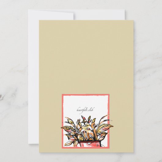 秋の冒険招待状 招待状 (裏面)