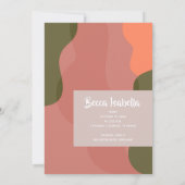 秋の写真の誕生のお知らせ シーズンカード (裏面)