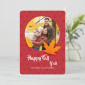 秋の写真グリーティングカード 招待状 (スタンド正面)