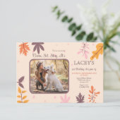 秋の写真招待状 招待状 (スタンド正面)